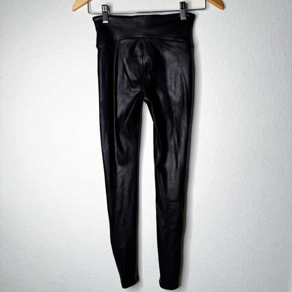 Spanx Black Faux Leather High Rise Leggings - Picture 6 of 12